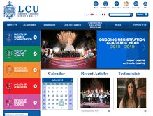 Tablet Screenshot of lcu.edu.lb